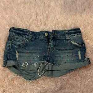 Delia's Paint Splatter Shorts